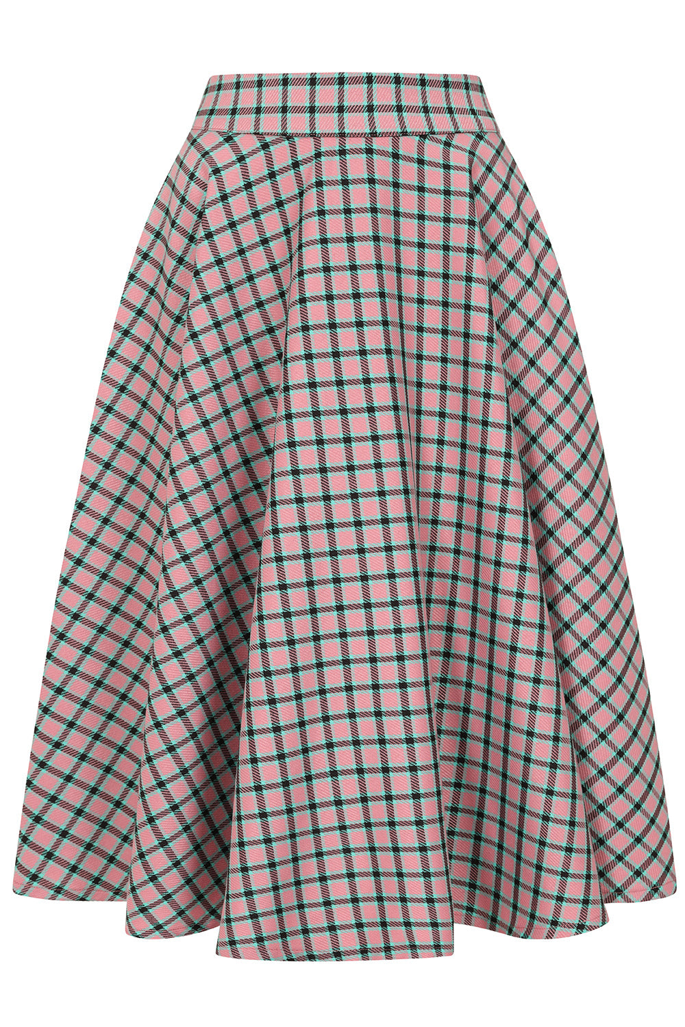 CARY SWEET CHECK SKIRT Pink