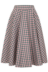 CARY SWEET CHECK SKIRT Pink