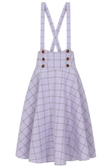 MOANA CHECK SKIRT Lilac