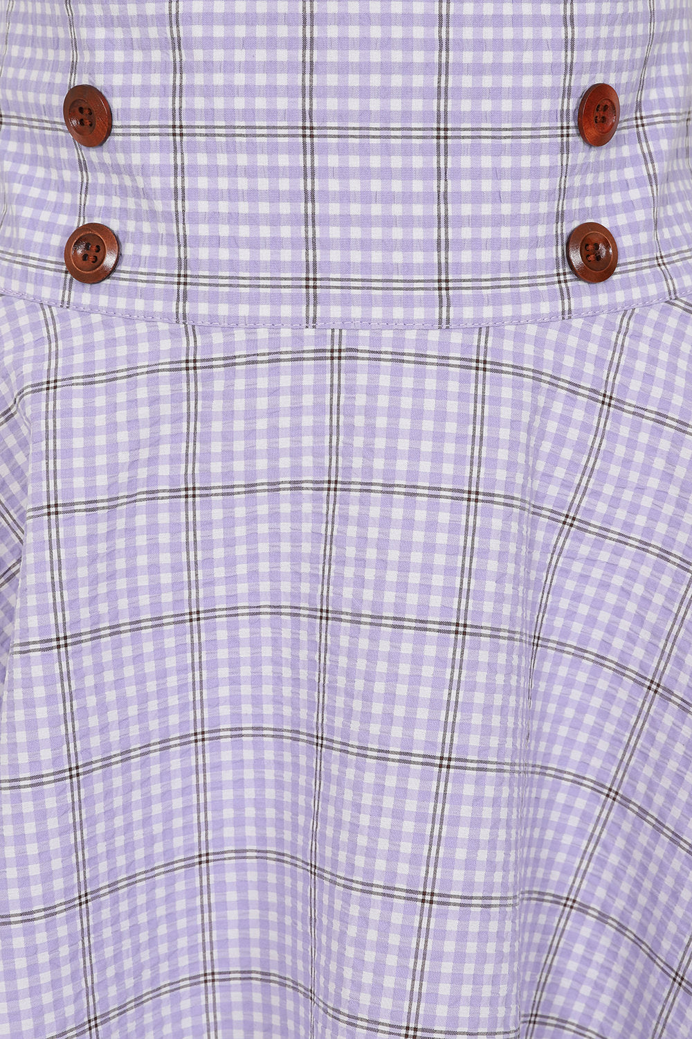MOANA CHECK SKIRT Lilac