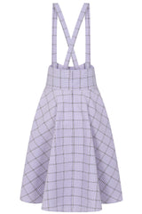 MOANA CHECK SKIRT Lilac