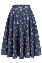CARY BLOOM SKIRT Blue