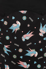 MARILOU SWALLOWS PENCIL SKIRT Black
