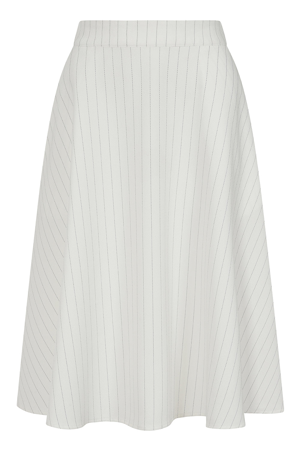 ANNIE MARINE STRIPE SKIRT White