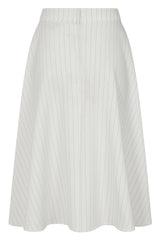 ANNIE MARINE STRIPE SKIRT White