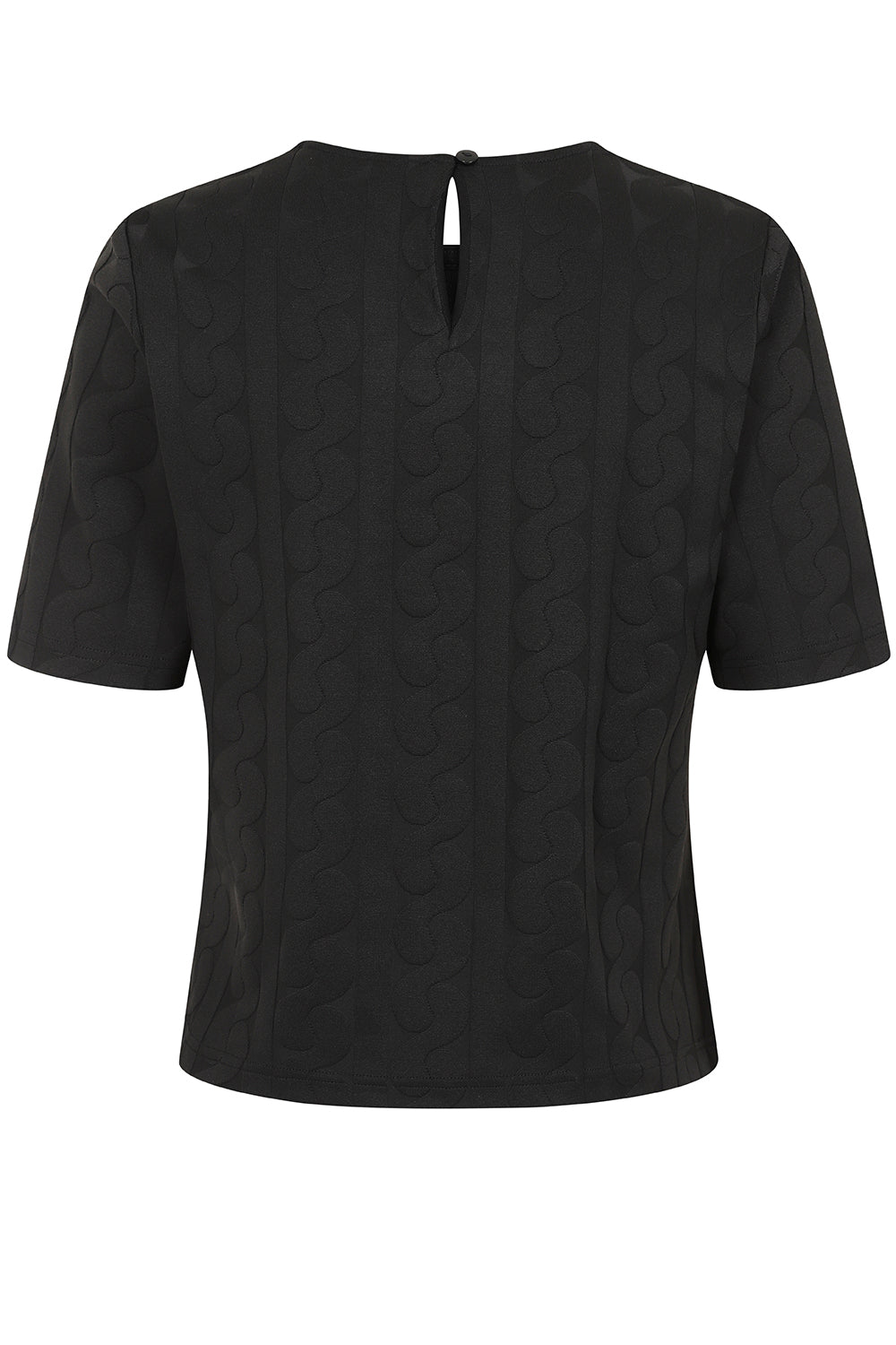 MAISE SEA WAVES TOP Black