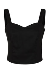 Maisie plain top Black
