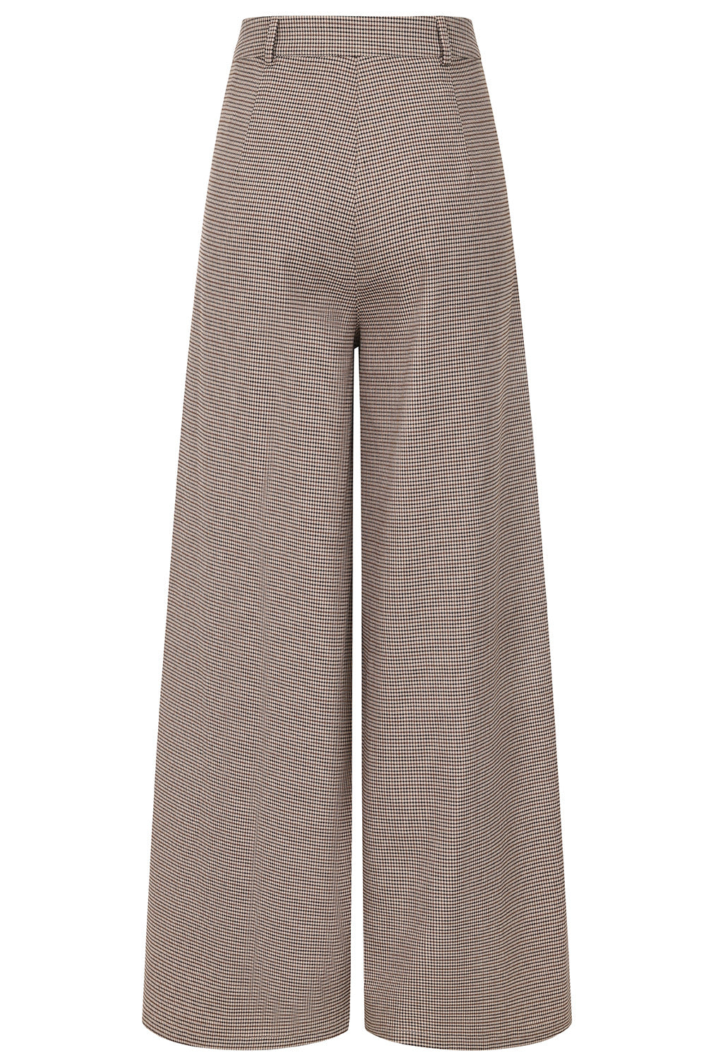 Eliza houndstooth trousers Brown