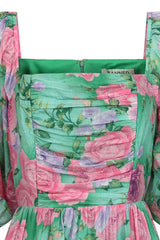 SANDY FLOWER DRESS Green