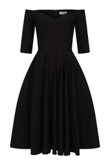 Amalia swing dress Black