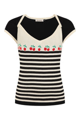 JOSIE CHERRIES JUMPER Black