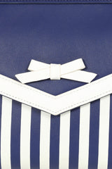 BANNED Ravello Nautical Stripe Handbag | 1940s-Inspired Maritime Style-Navy-One Size