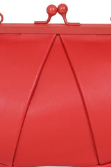 BANNED Shirley Trapeze Handbag | 1940s-Inspired Vintage Style-Red-One Size