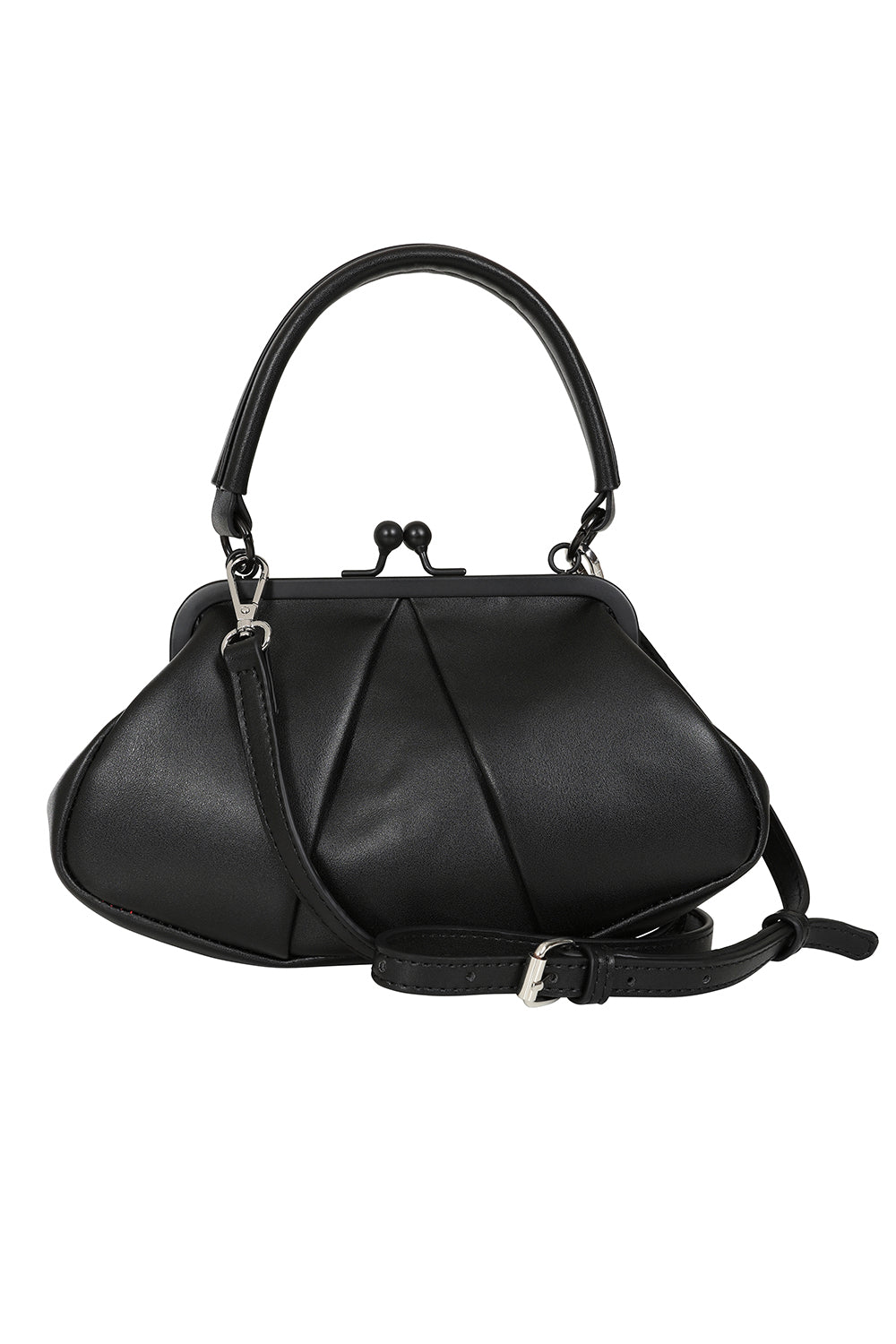 BANNED Shirley Trapeze Handbag | 1940s-Inspired Vintage Style-Black-One Size