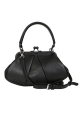 BANNED Shirley Trapeze Handbag | 1940s-Inspired Vintage Style-Black-One Size