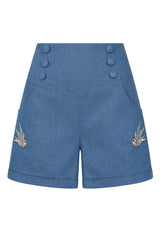 MILLIE SWALLOWS SHORTS Denim