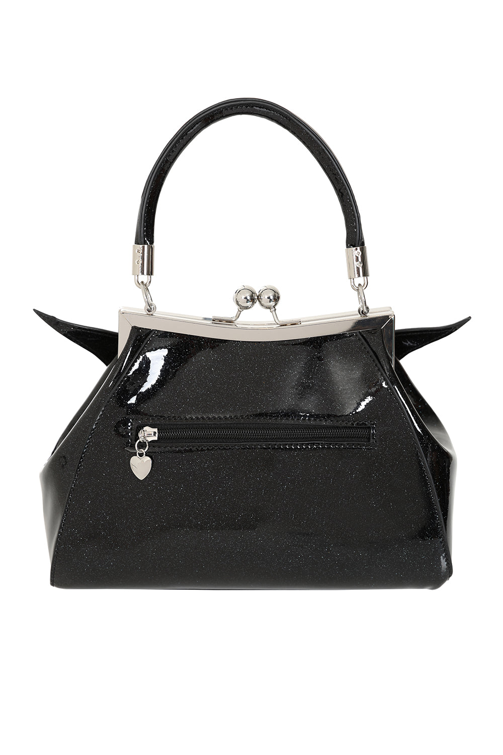 Black ELVIRA SHIMMER HANDBAG