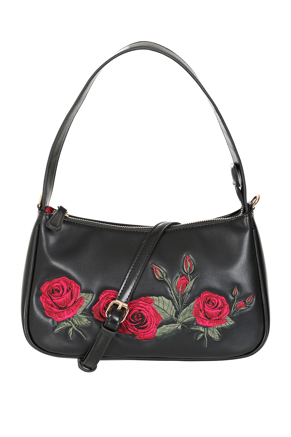 Black ROSE GARDEN HANDBAG