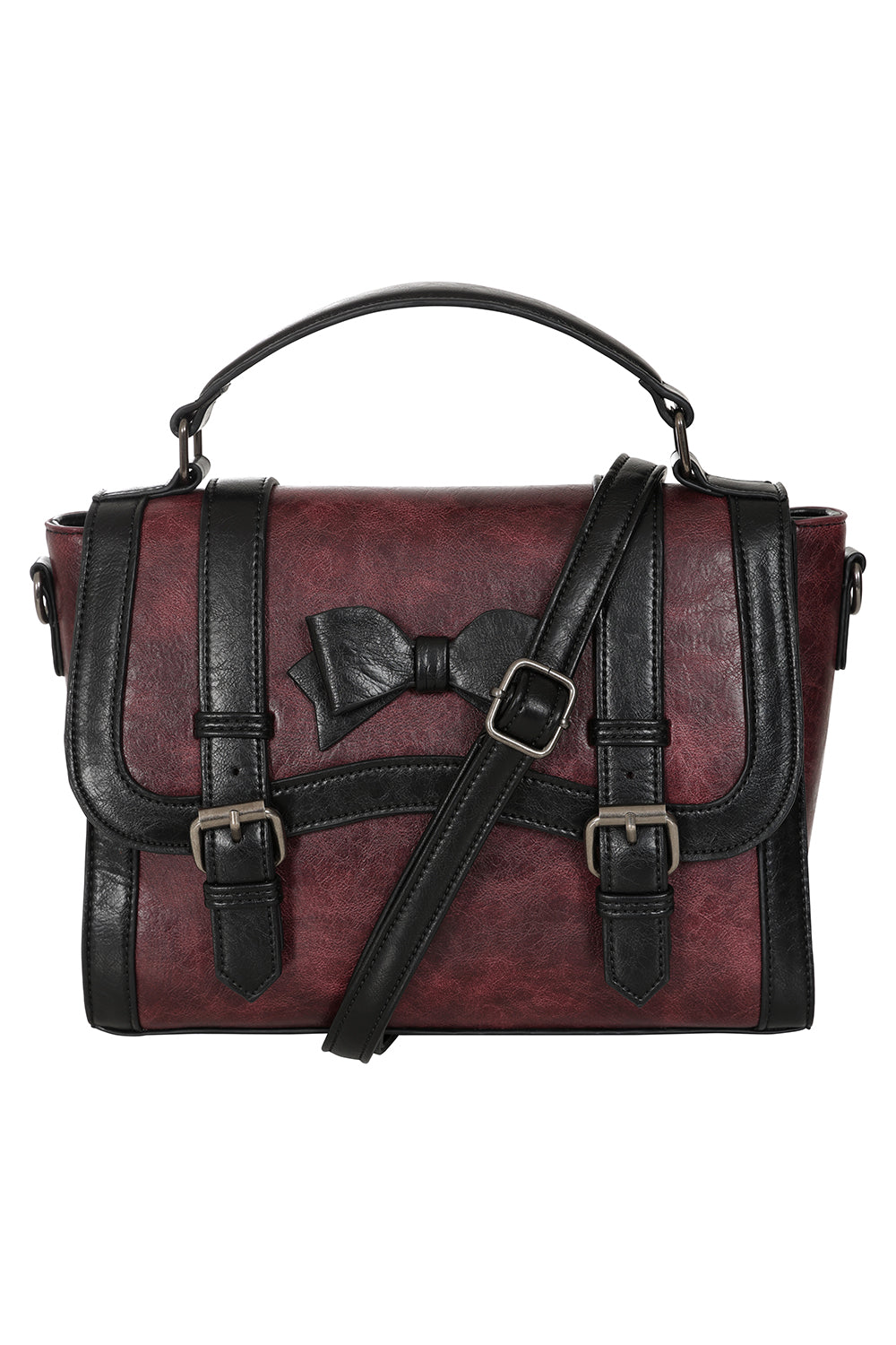 Burgundy VINTAGE VOYAGER HANDBAG