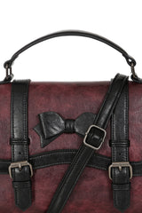 Burgundy VINTAGE VOYAGER HANDBAG