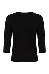 Banned Mia Rose Garden Cardigan - 50s Style Embroidered Bow Front Sweater-Black