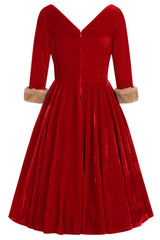 Vestido de vuelo de terciopelo Nina de Banned Retro