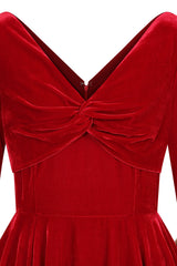 Vestido de vuelo de terciopelo Nina de Banned Retro