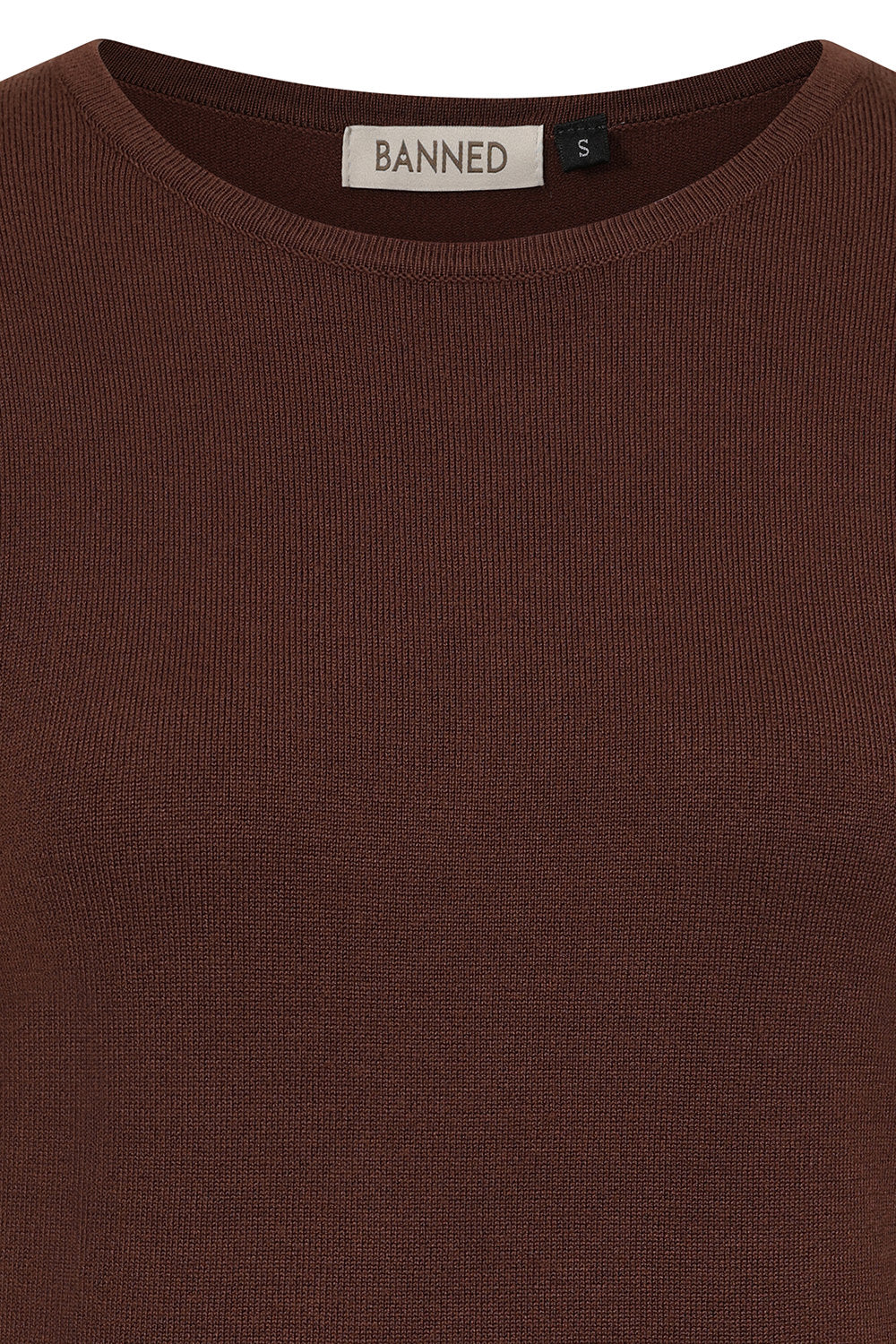 1950's Banned Retro Grace jumper-Brown