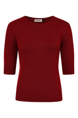 1950's Banned Retro Grace jumper-Burgundy