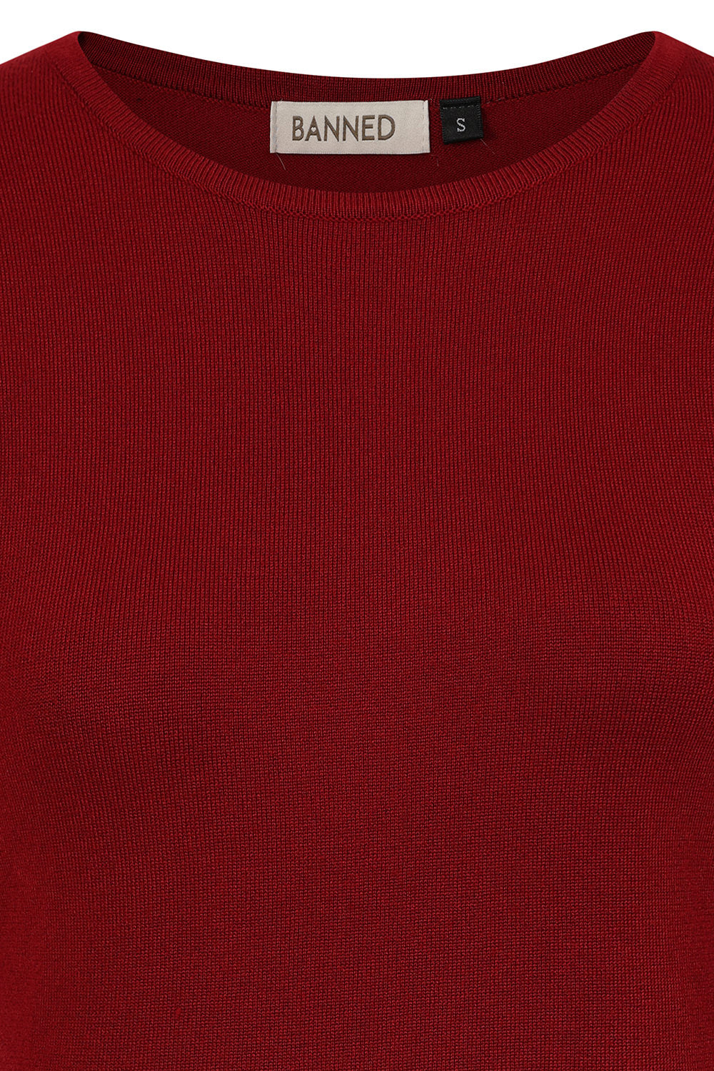 1950's Banned Retro Grace jumper-Burgundy