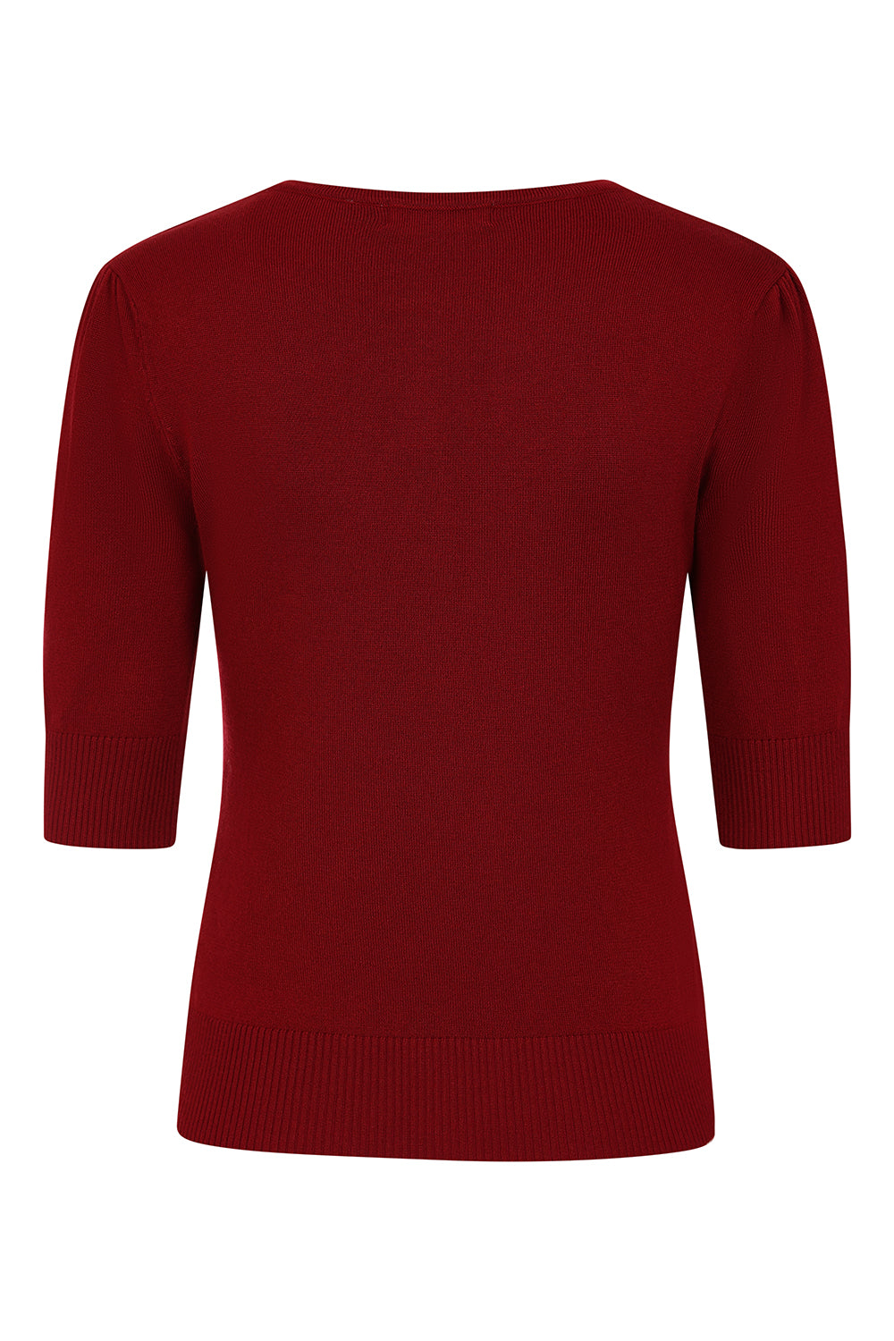 1950's Banned Retro Grace jumper-Burgundy