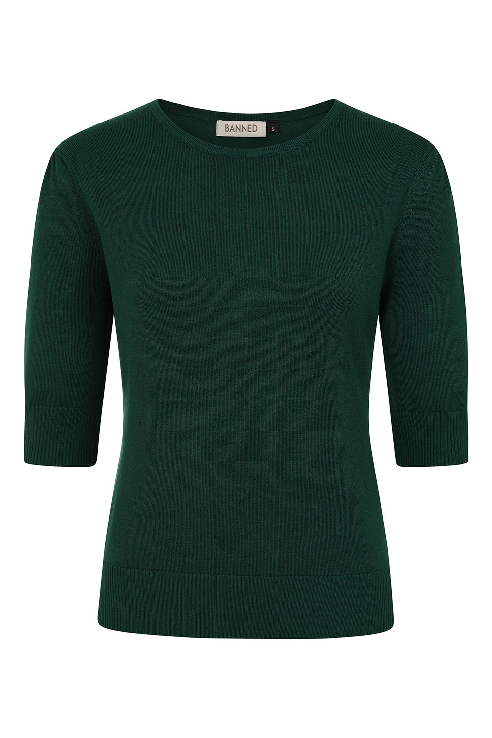 1950's Banned Retro Grace jumper-Green