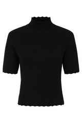 Jersey de punto con cuello festoneado Jane de Banned Retro