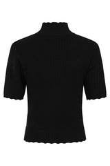 Jersey de punto con cuello festoneado Jane de Banned Retro