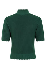 Jersey de punto con cuello festoneado Jane de Banned Retro