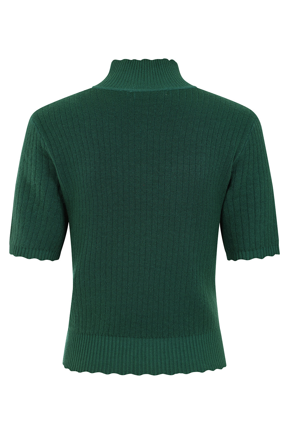 1950's Jane Sweet Scallop Banned Retro jumper-Green