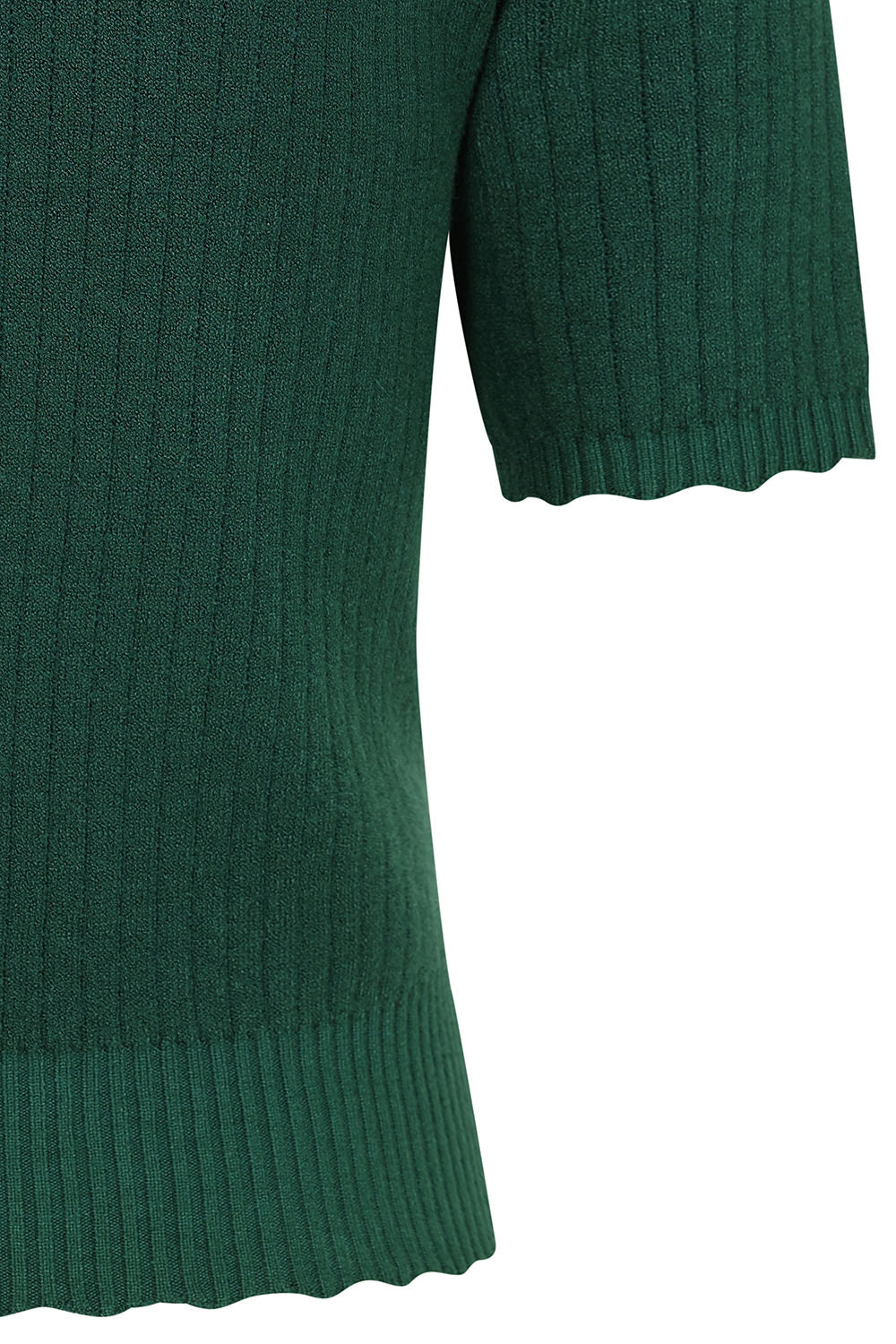 1950's Jane Sweet Scallop Banned Retro jumper-Green