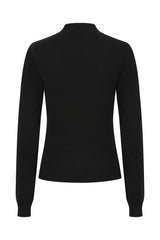 Banned's Mara High-Neck Teardrop Cutout Jumper -Black