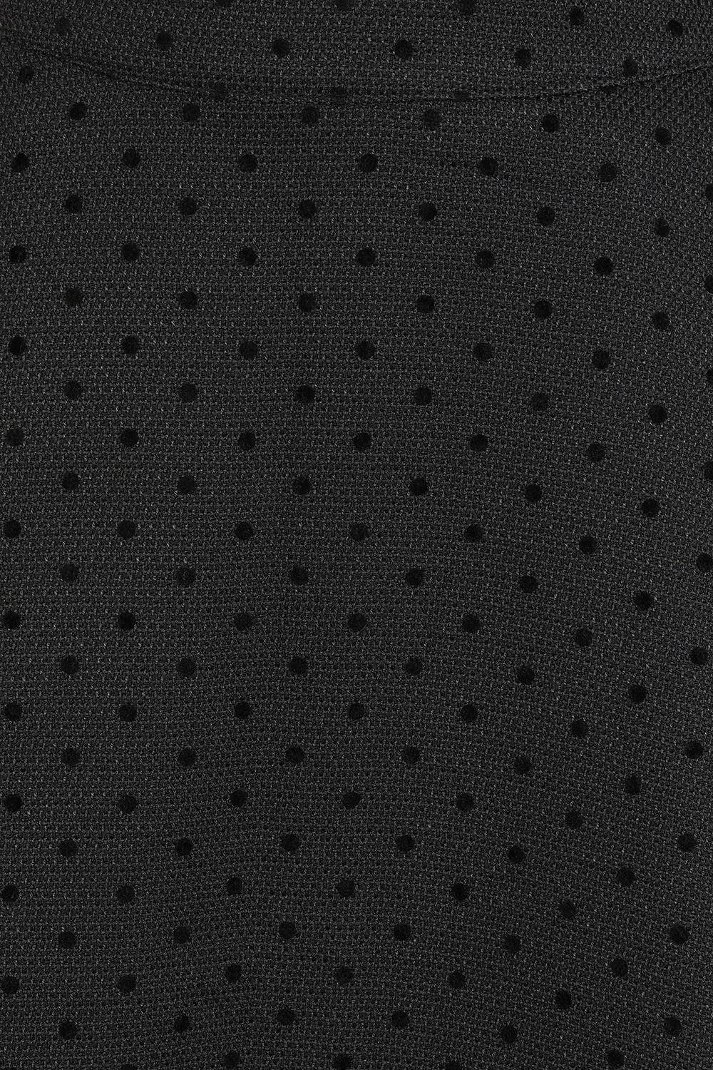 1950's Banned Retro Annie Rose spot texture swing skirt-Black