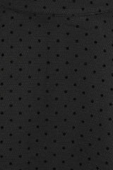 1950's Banned Retro Annie Rose spot texture swing skirt-Black