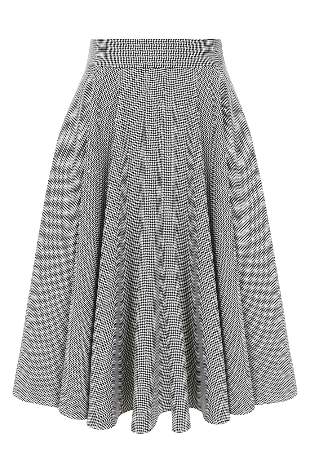 1950's Banned Retro Cary sparkle houndstooth swing skirt-Black