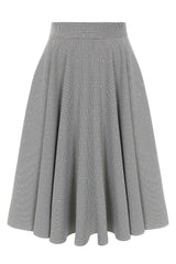 1950's Banned Retro Cary sparkle houndstooth swing skirt-Black