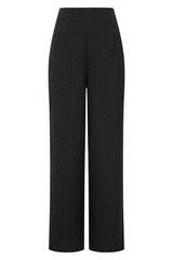 Banned Retro 1950's Black Penny Polka Please trouser -Black