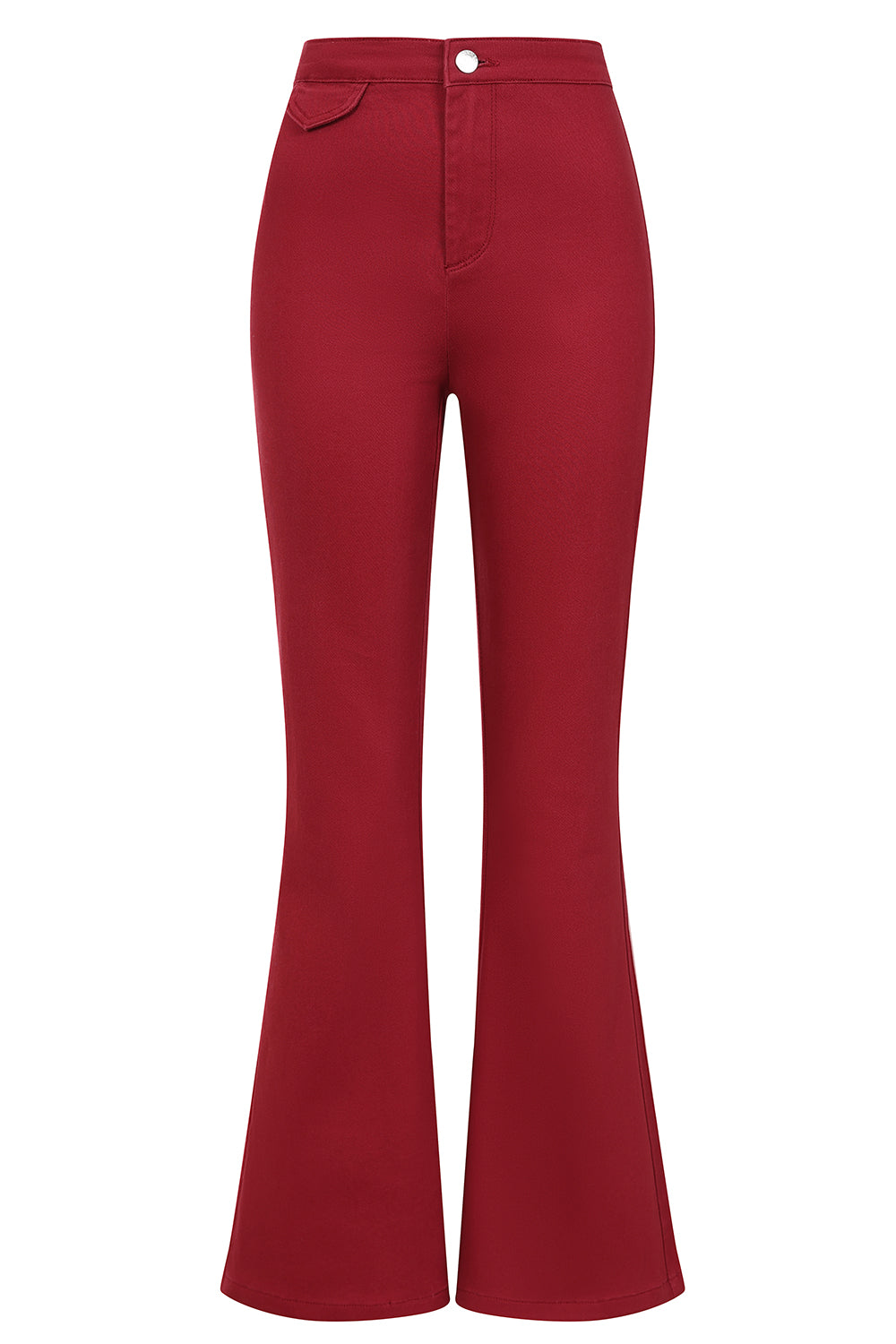 1960's Banned Retro Roisin Beige Trouser-Burgundy