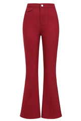 1960's Banned Retro Roisin Beige Trouser-Burgundy