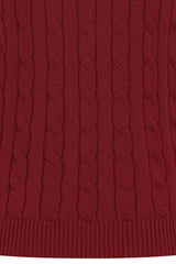 Banned Gina Cable Knit Waistcoat - 40s Style Menswear Inspired Vest-Burgundy