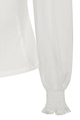 Banned Retro 1950's Mina Black blouse-White