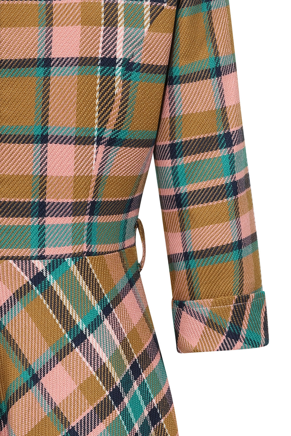 1950's Banned Retro Harriet Plaid Blush Dress-Blush