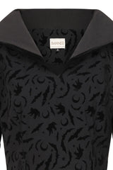 Banned Apparel Tara Halloween Night Hooded Dress with pockets.-Black