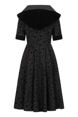 Banned Apparel Tara Halloween Night Hooded Dress with pockets.-Black
